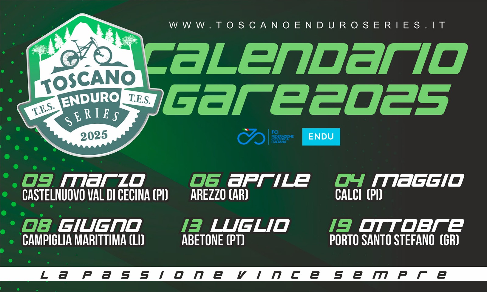 TES 2025 calendario